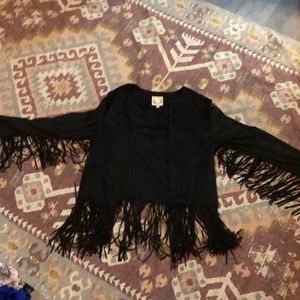 Super Fun Fringe Suede Jacket